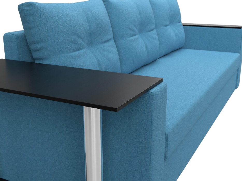 Диваны еврокнижки, Диван прямой Атланта со столом слева, рогожка Амур