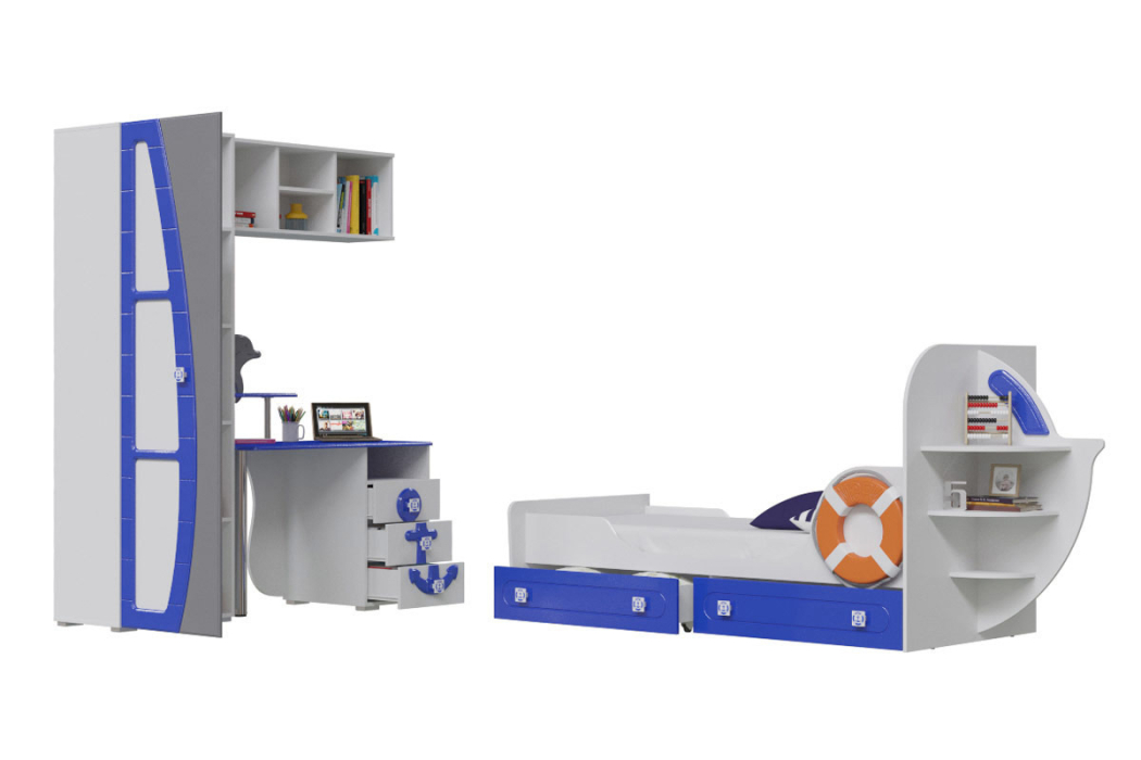 Для девочек, Набор мебели в детскую Парус Комплектация № 3