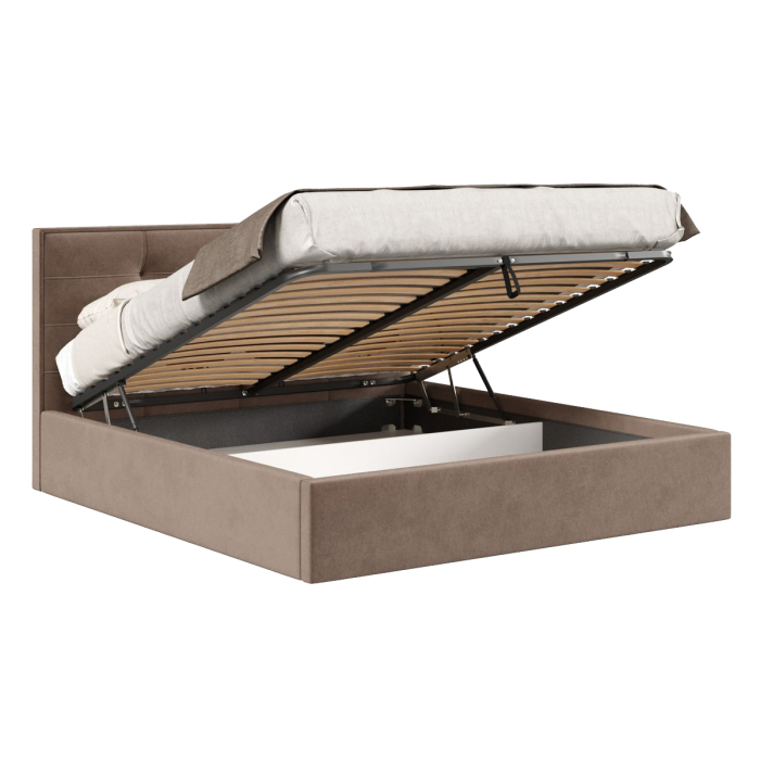 Мягкая кровать, Кровать с подъёмным механизмом 1600 Римини