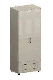 Модульная система Грейс Шкаф ШК-5005  Серый Кашемир