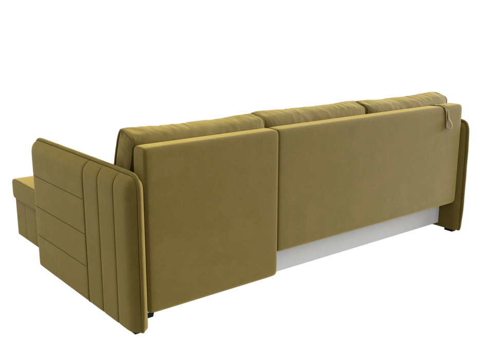 Диваны угловые в гостиную, Диван угловой Слим универсальный угол, микровельвет