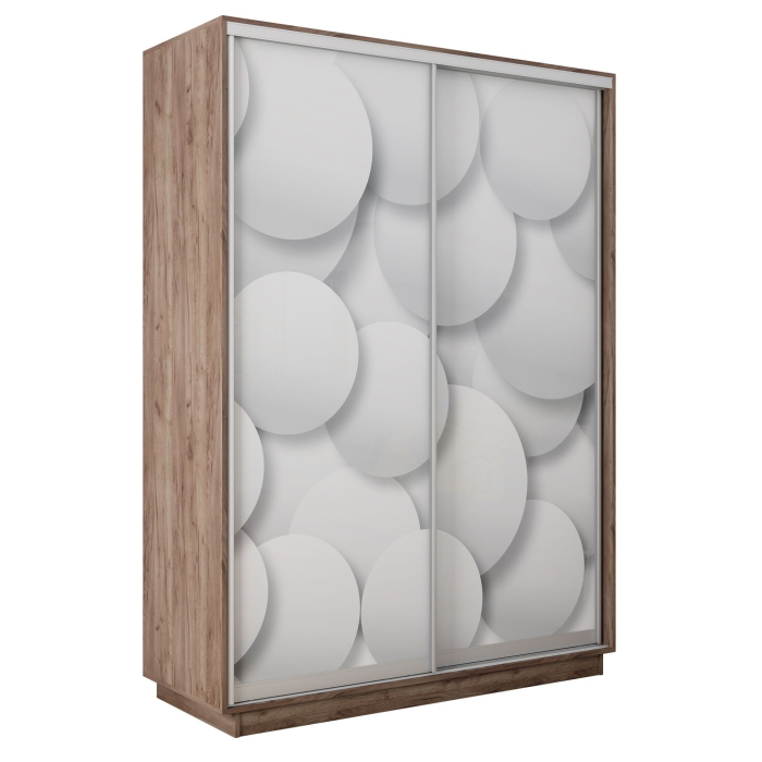 Шкафы-купе 2-х дверные, Шкаф-купе Экспресс 2-х дверный Фотопечать Шары Стекла 160х45х220