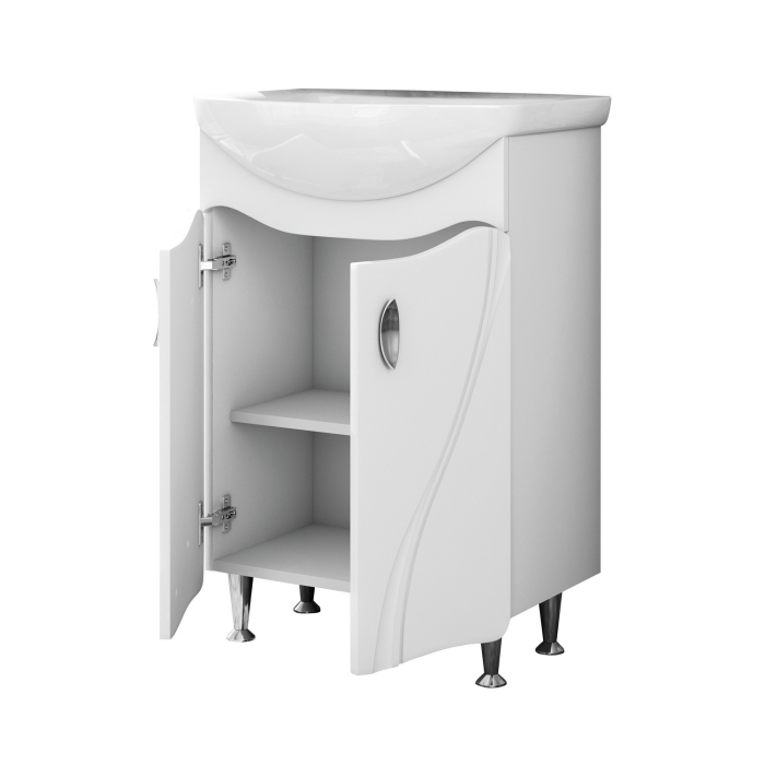 Тумбы без раковины, Тумба д/ванной ЛИМА-65 под умывальник Элеганс-65 (ПВХ)