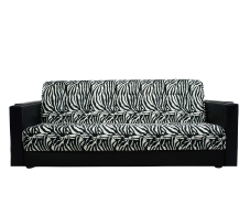 Диваны книжки, Диван- кровать книжка Лидер зебра, 120, велюр/экокожа