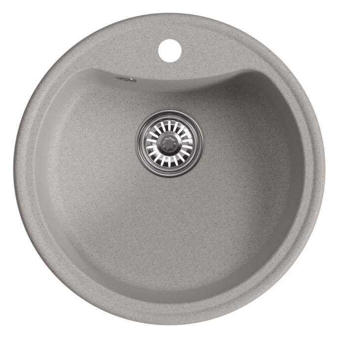 Кухонные мойки, Мойкa ML-GM09 круглая, 510 мм (глуб. чаши 190) NEW*