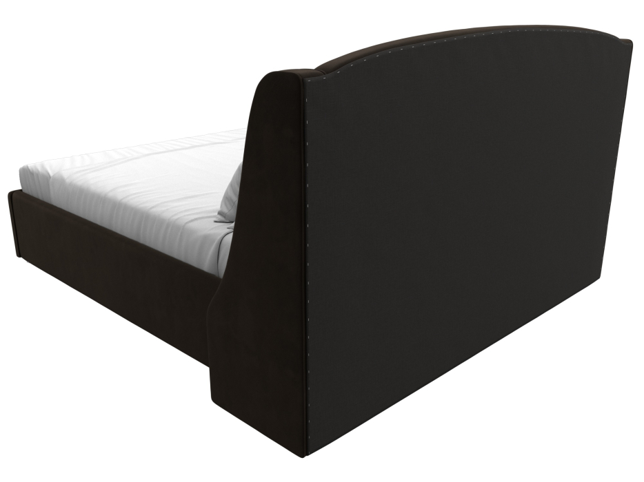 Мягкая кровать, Кровать интерьерная Лотос 160, микровельвет