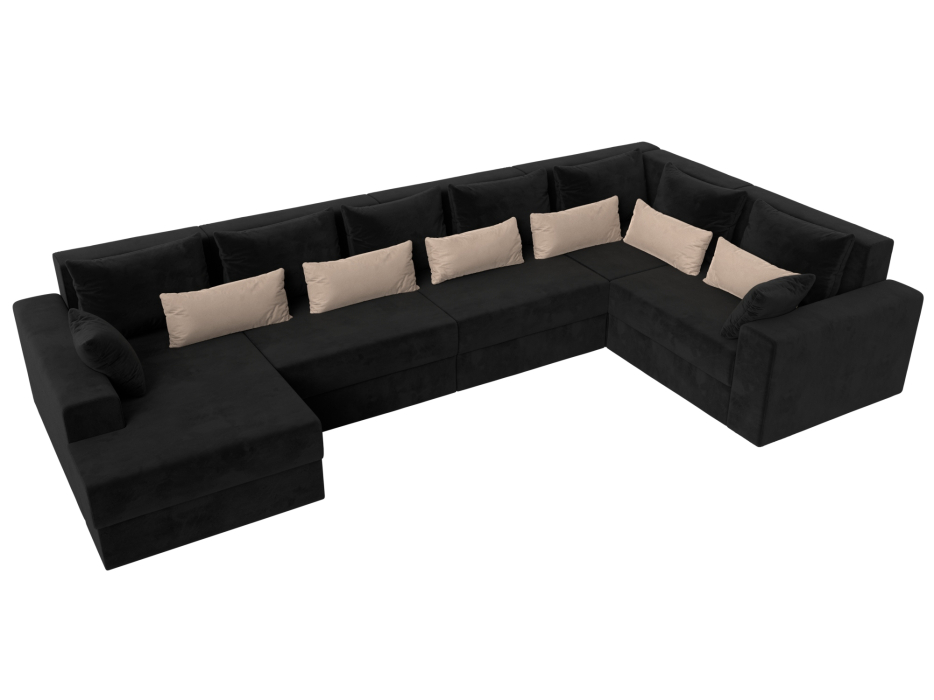 Офисные диваны, П-образный диван Майами левый угол, Велюр