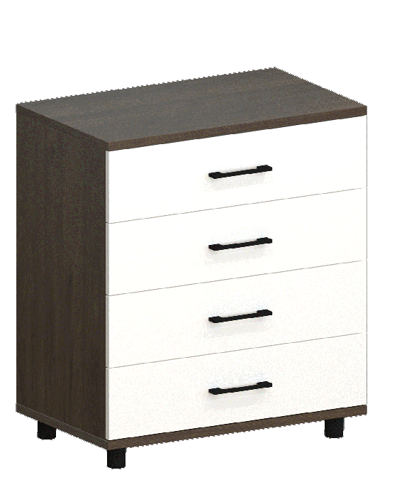 Комоды, Модульная система Грейс Комод КМ-5032  Гикори Джексон Темный