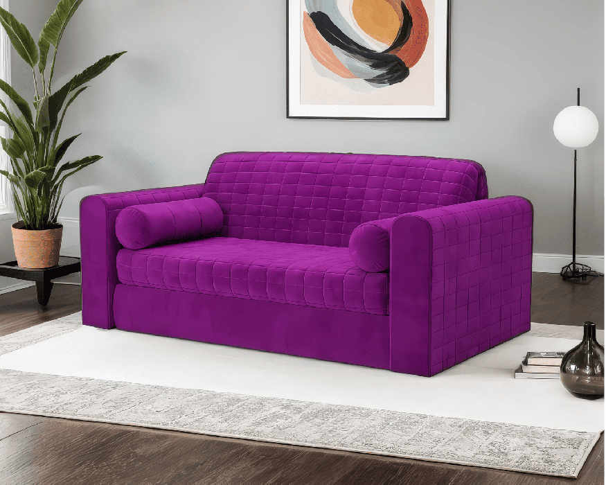 Диваны с ящиком для белья, Диван аккордеон Барон №5 НПБ 120х200 Микровелюр