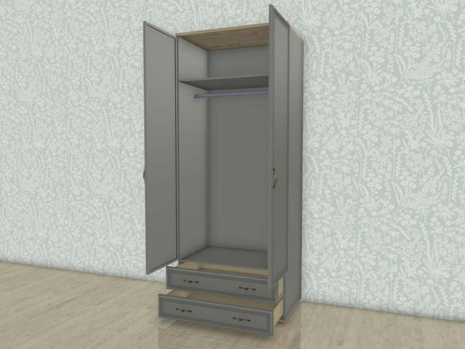 Шкафы двухстворчатые, Модульная система Карина Шкаф ШК-1005
