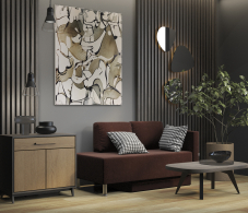 Диваны прямые кухонные, Кушетка Леон правый, велюр