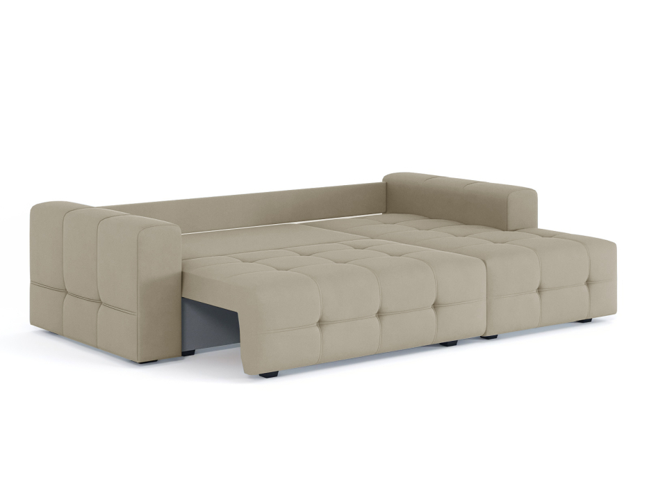 Диваны угловые в гостиную, Диван-кровать угловой Прадо, еврокнижка, велюр