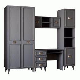 Шкаф пенал Валенсия золото 45х60х220 см