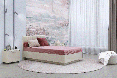 Модульная система Грейс Кровать КР-4012  Серый Кашемир