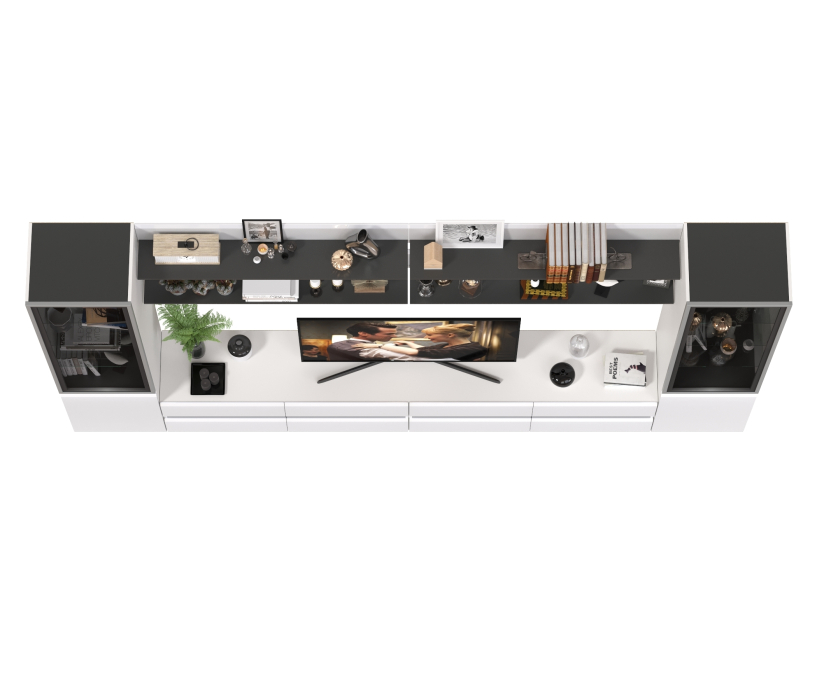 Стенки для гостиной, Стенка модульная Сидней комплектация № 122