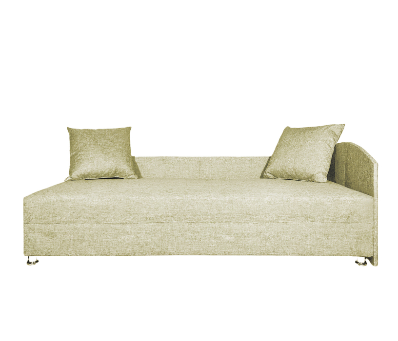 Односпальные, Кровать тахта односпальная 80, правый угол, рогожка