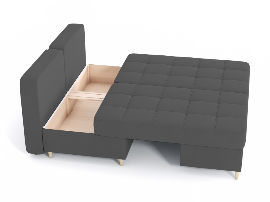 Диваны угловые в гостиную, Диван-кровать угловой Оливер 2 еврокнижка-трансформер, велюр