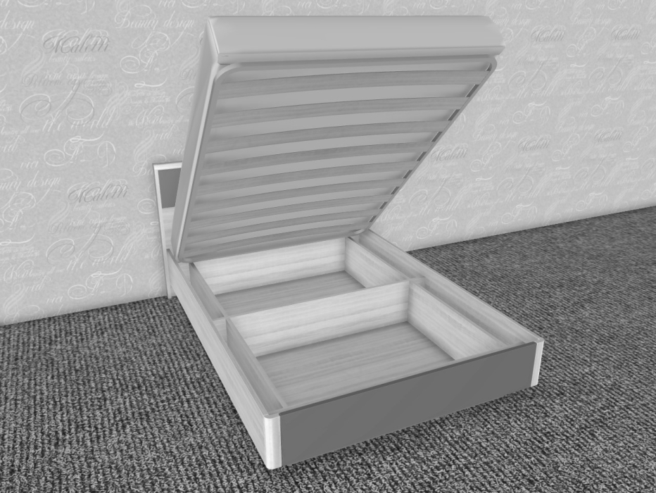 Кровати 140х200, Модульная система Грейс Кровать КР-4002  Снежный Ясень