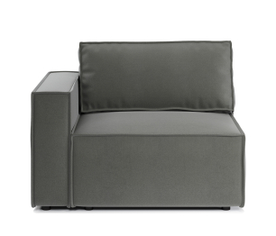 Диван модульный Шарм 25 116х95х70 см, левый, велюр