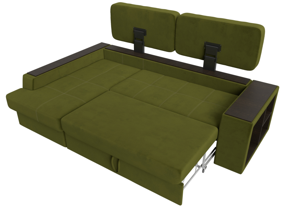 Диваны угловые в гостиную, Угловой диван Брюссель левый угол, микровельвет