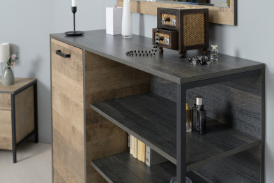 Стеллаж с полками и комод Трувор