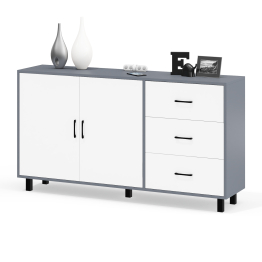 Широкий тумба-комод с ящиками и дверками РВК 123-1604