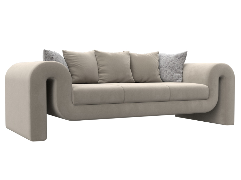 Диваны прямые кухонные, Диван прямой Волна, микровельвет