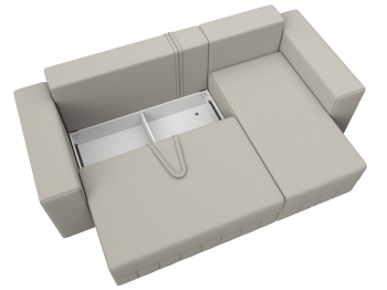 Диван угловой Лига-076 угол универсальный, рогожка Амур