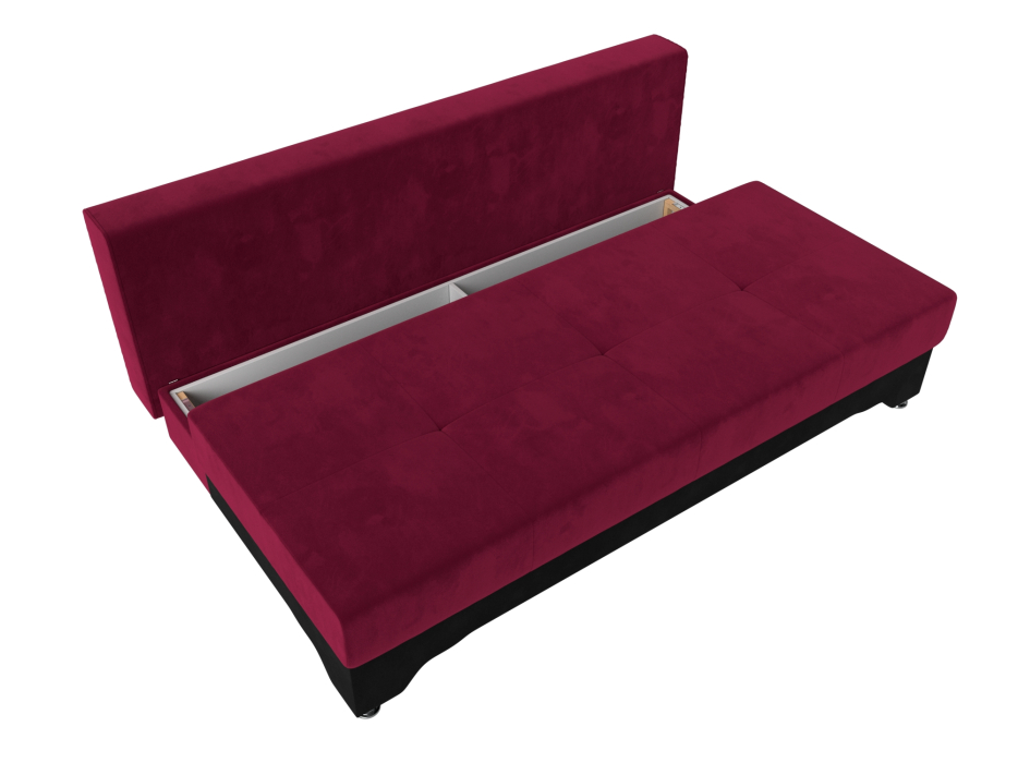 Диваны еврокнижки, Диван прямой Ник-2, микровельвет