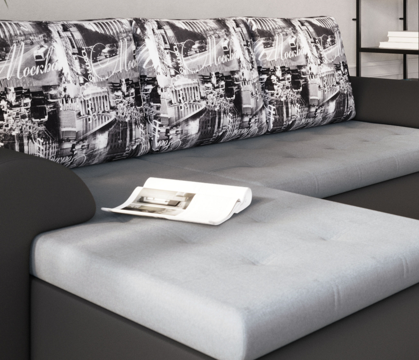 Диваны угловые в гостиную, Угловой диван Цезарь,левый