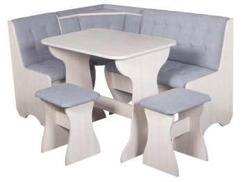 Кухонный уголок Стиль 1Л (со столом СТ4) Дуб млечный / велюр