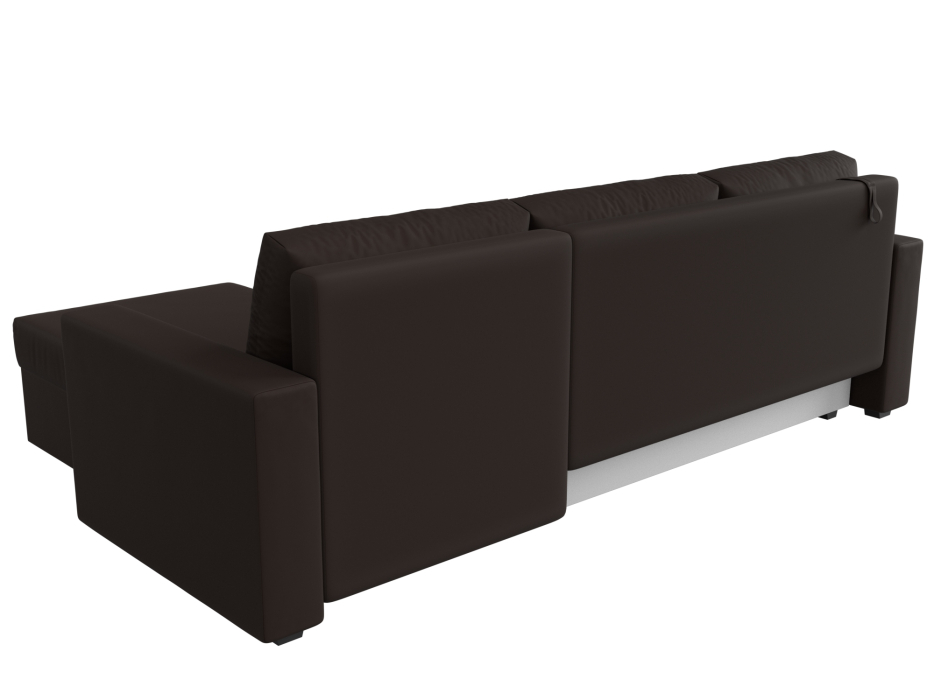 Диваны угловые в гостиную, Угловой диван Траумберг Лайт правый угол, экокожа