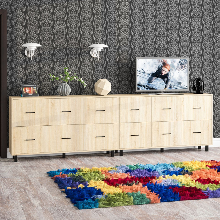 ТВ-тумбы, Два комода-тумбы с ящиками и на ножках РВК 127-1504