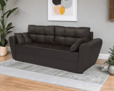 Диваны кровати со спальным местом, Диван прямой еврокнижка Амстердам (Экокожа)