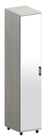 Шкафы одностворчатые, Модульная система Грейс Шкаф ШК-5027  Снежный Ясень