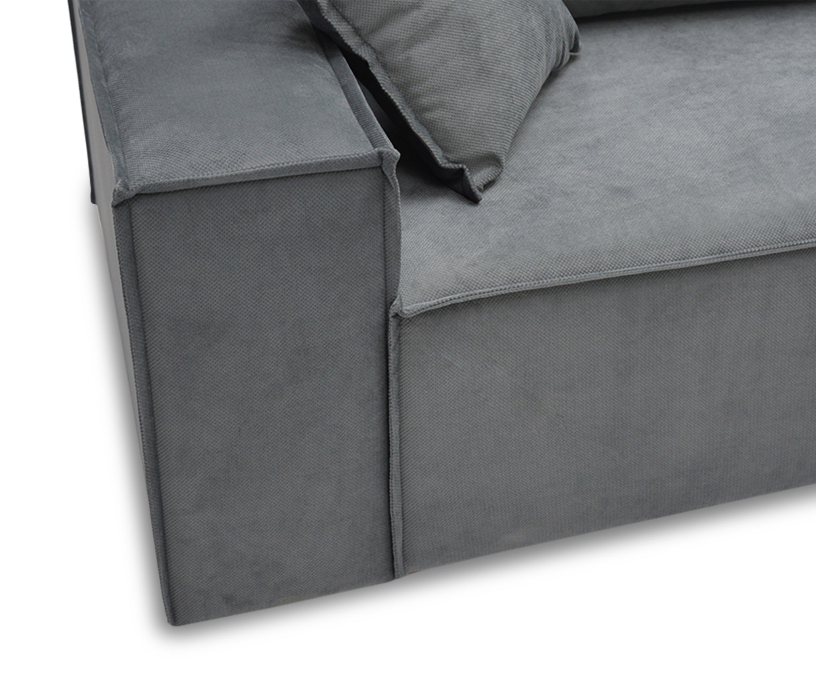 Диваны угловые в гостиную, Диван-трансформер угловой МАХ Фабио, велюр