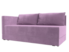 Кушетка диван, Кушетка Никас левая, микровельвет