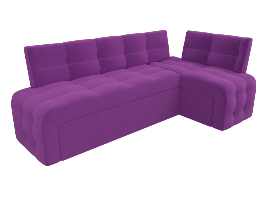 Диваны угловые кухонные, Кухонный угловой диван Люксор правый угол, микровельвет