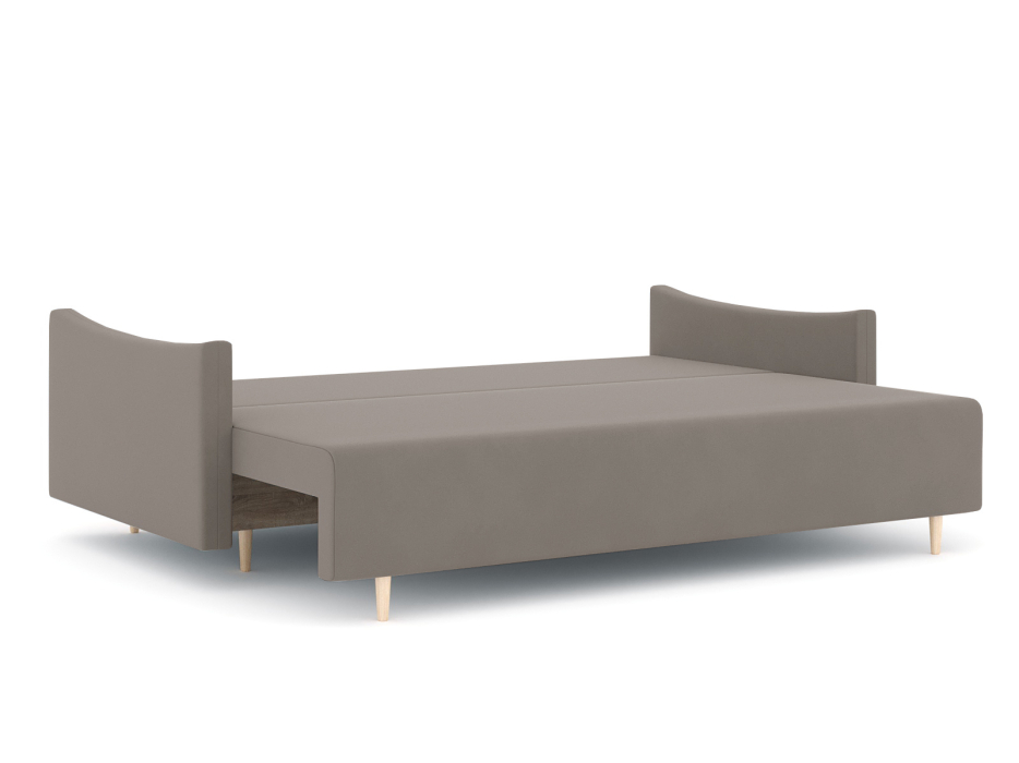 Диваны еврокнижки, Диван-кровать еврокнижка Смайл с подлокотниками, велюр