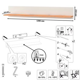 Полка настенная Остин 16.484