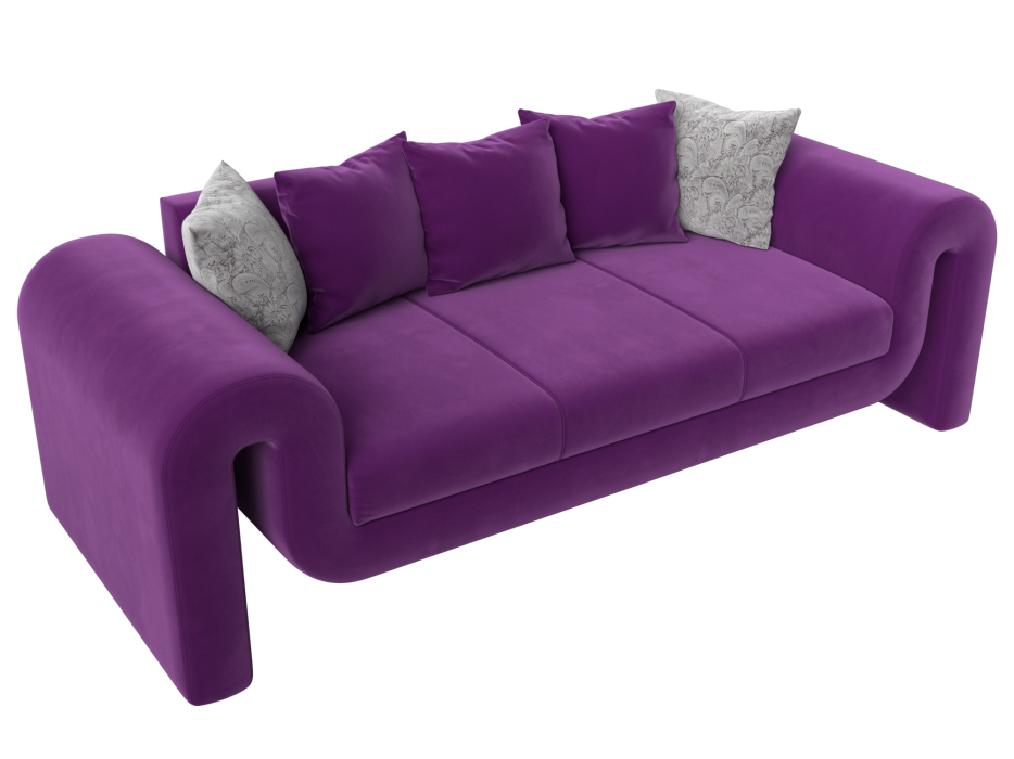 Диваны прямые кухонные, Диван прямой Волна, микровельвет