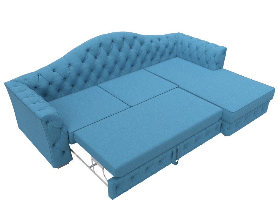 Диваны угловые в гостиную, Диван угловой Артис правый угол, рогожка Амур