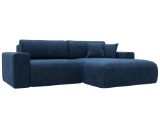 Диваны угловые в гостиную, Диван угловой Лига-036 НПБ Классик правый угол, велюр BRUT 