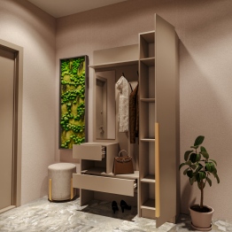 Прихожая Голд Бостон(вешалка В1 с пеналом П 40)