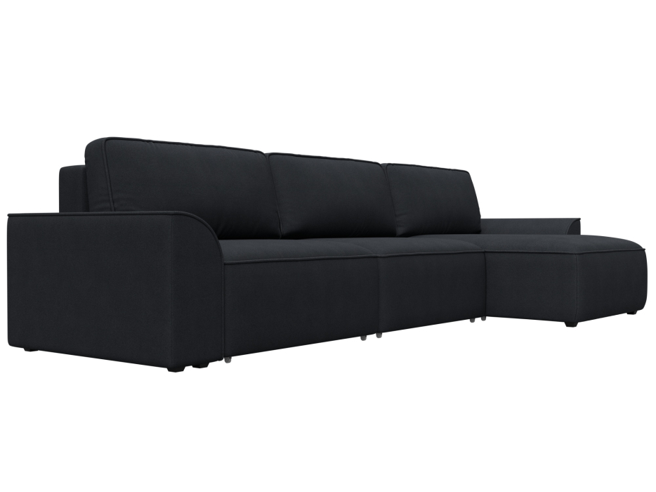 Диваны угловые в гостиную, Диван угловой Лига-048 НПБ лонг, замша JOLY