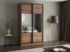 Шкафы-купе, Шкаф купе 2-х дверный АЙСБЕРГ  ЛОФТ 120 комбинированный