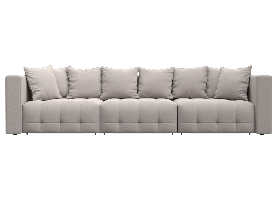 Дизайнерские диваны для гостиной, Диван прямой Лига-052 НПБ Лонг, замша JOLY