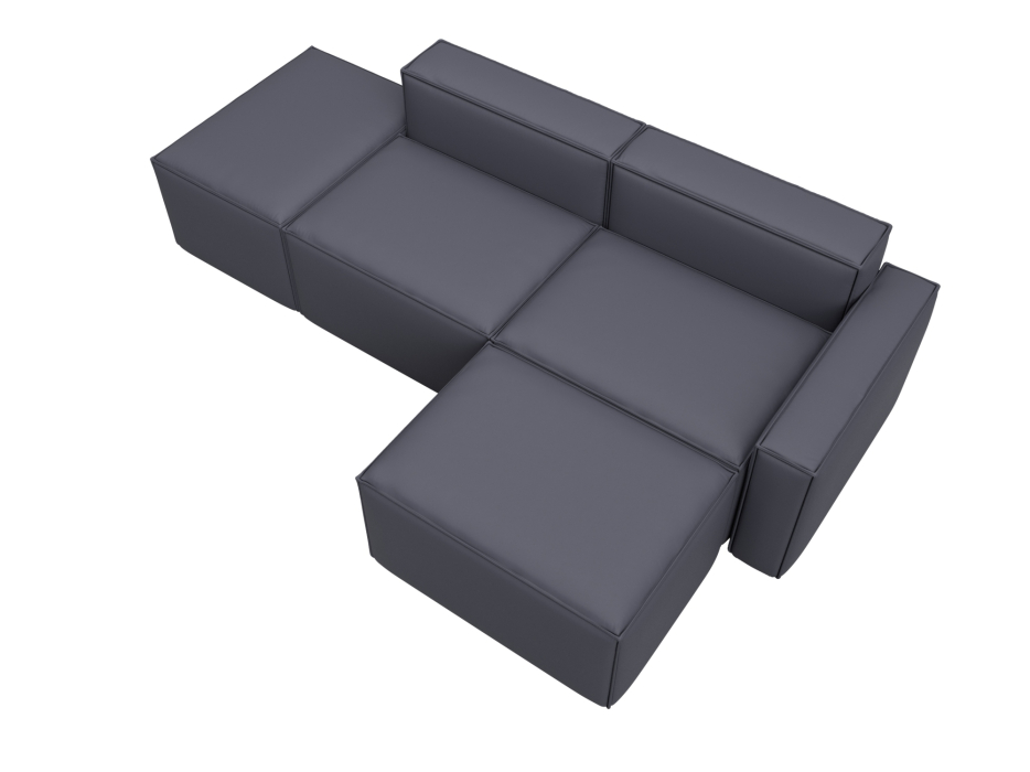 Диваны угловые в гостиную, Диван угловой модульный Лига-063 угол правый, экокожа GRIFON