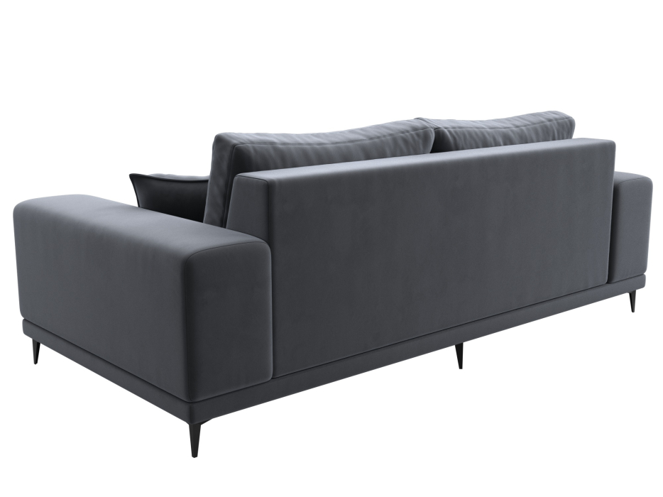 Диваны кровати со спальным местом, Прямой диван Льюес, велюр