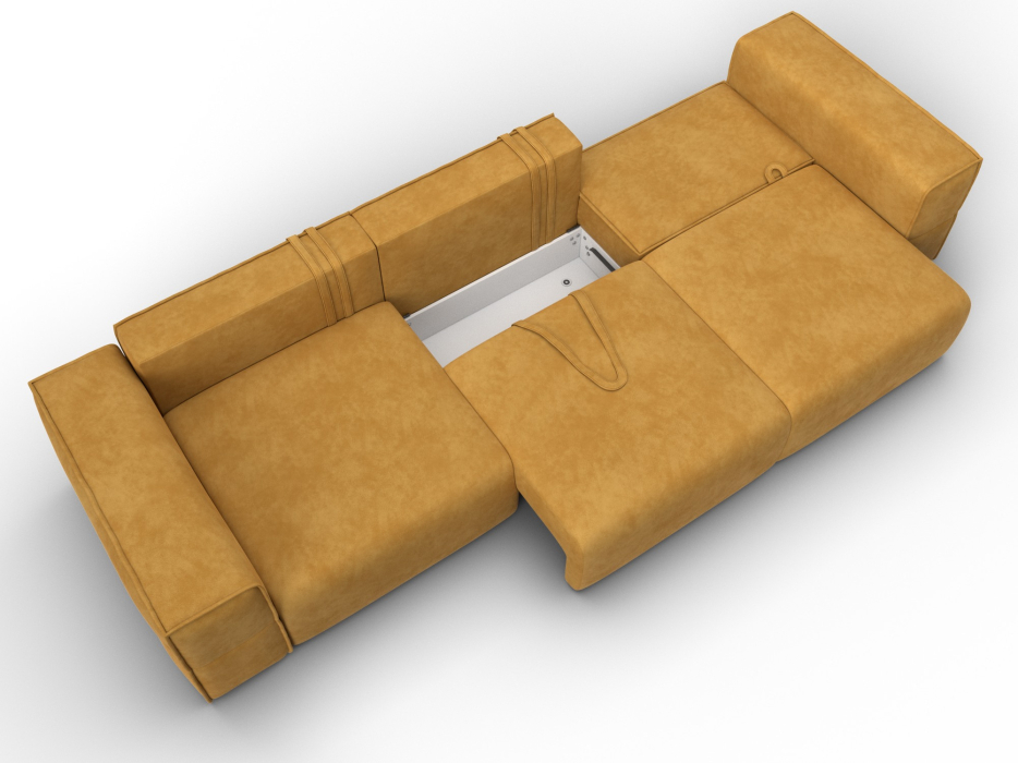 Диваны еврокнижки, Диван прямой Лига-058 НПБ Лонг, велюр BRUT